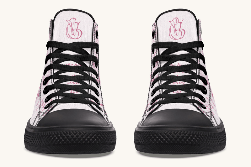 The Bear Shall Be Thy Choice (Pink) Hightops - Jaded Lament