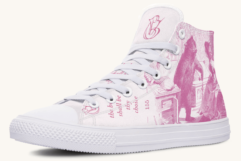 The Bear Shall Be Thy Choice (Pink) Hightops - Jaded Lament