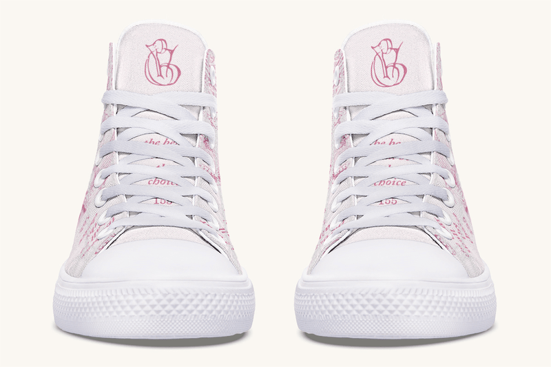 The Bear Shall Be Thy Choice (Pink) Hightops - Jaded Lament