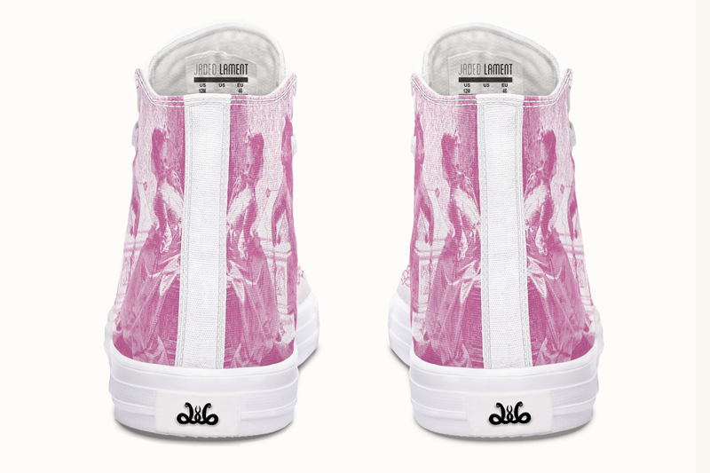 The Bear Shall Be Thy Choice (Pink) Hightops - Jaded Lament