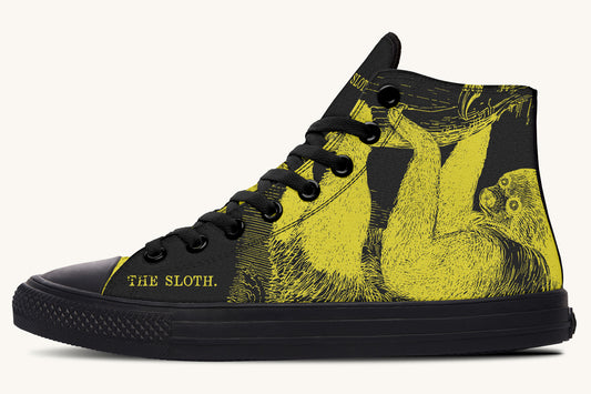 The Sloth Stays Occult Yellow Hightops - Jaded Lament