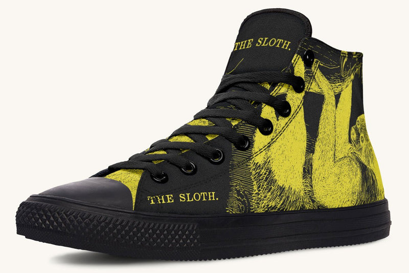 The Sloth Stays Occult Yellow Hightops - Jaded Lament