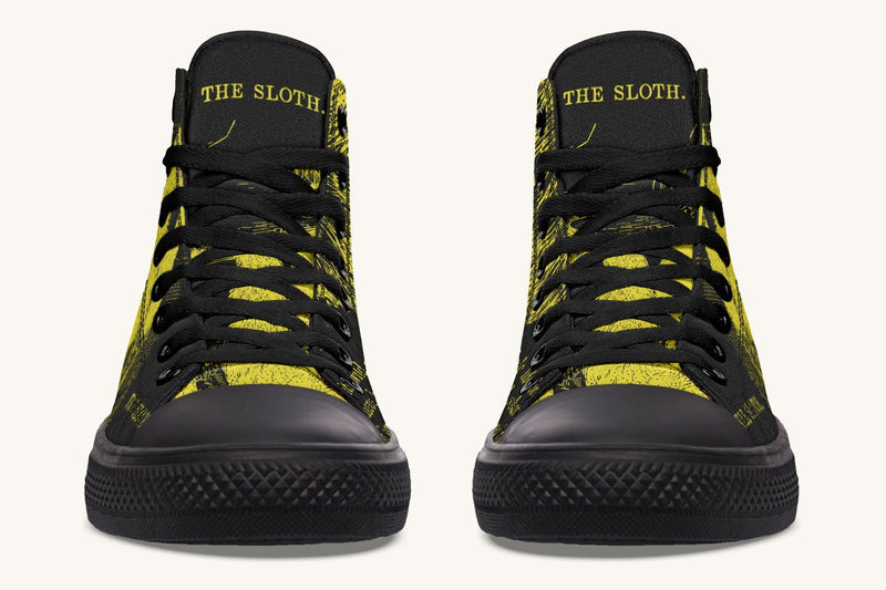 The Sloth Stays Occult Yellow Hightops - Jaded Lament