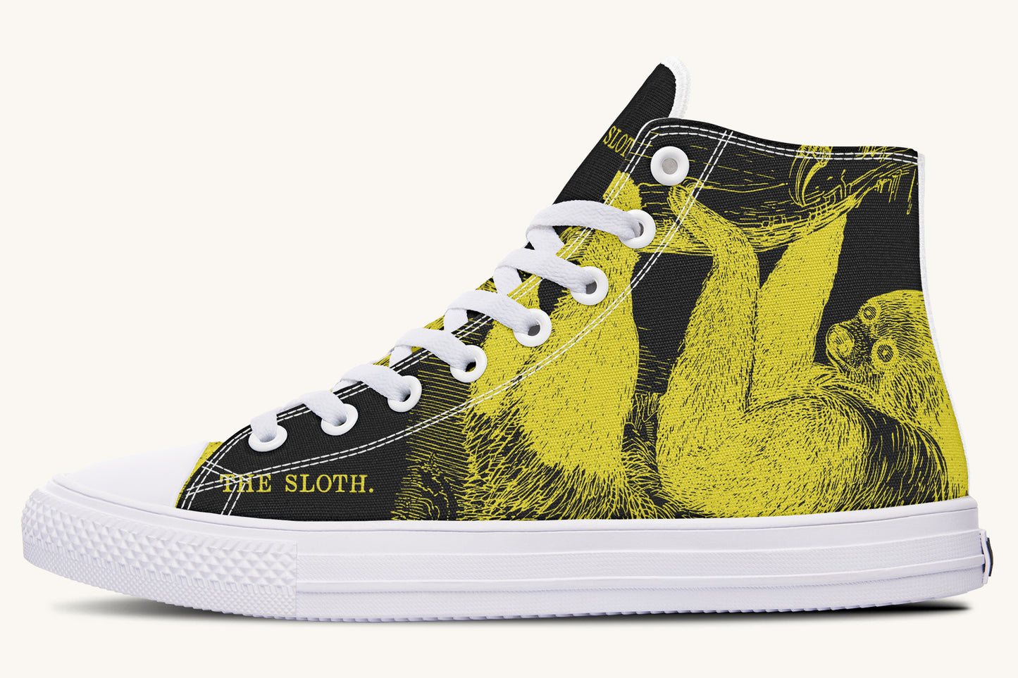 The Sloth Stays Occult Yellow Hightops - Jaded Lament