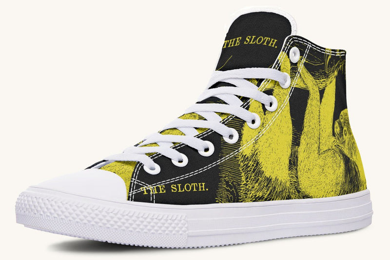The Sloth Stays Occult Yellow Hightops - Jaded Lament