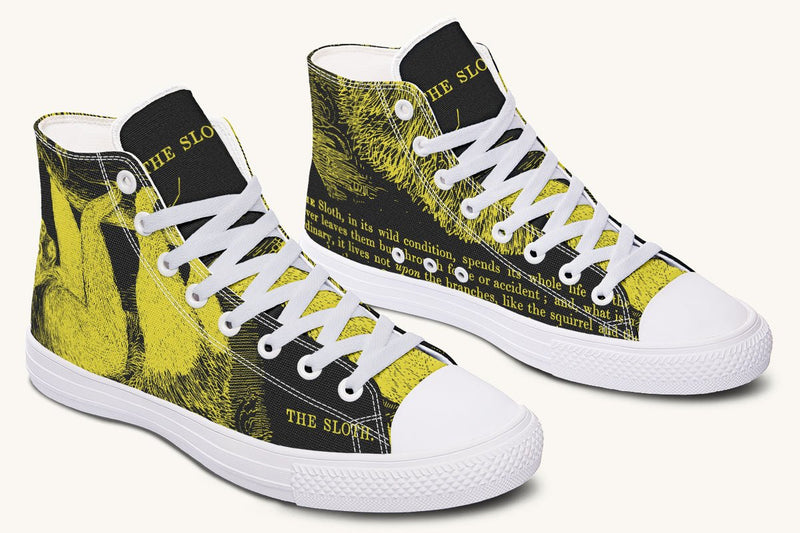 The Sloth Stays Occult Yellow Hightops - Jaded Lament