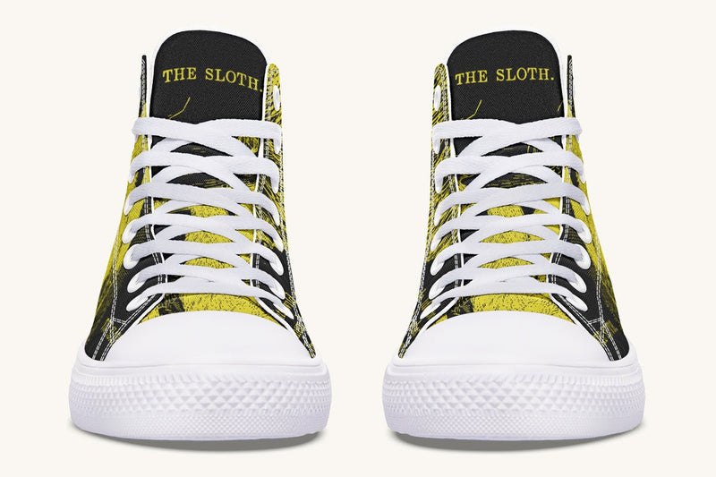 The Sloth Stays Occult Yellow Hightops - Jaded Lament