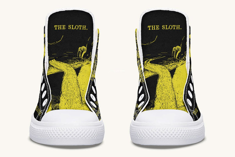 The Sloth Stays Occult Yellow Hightops - Jaded Lament