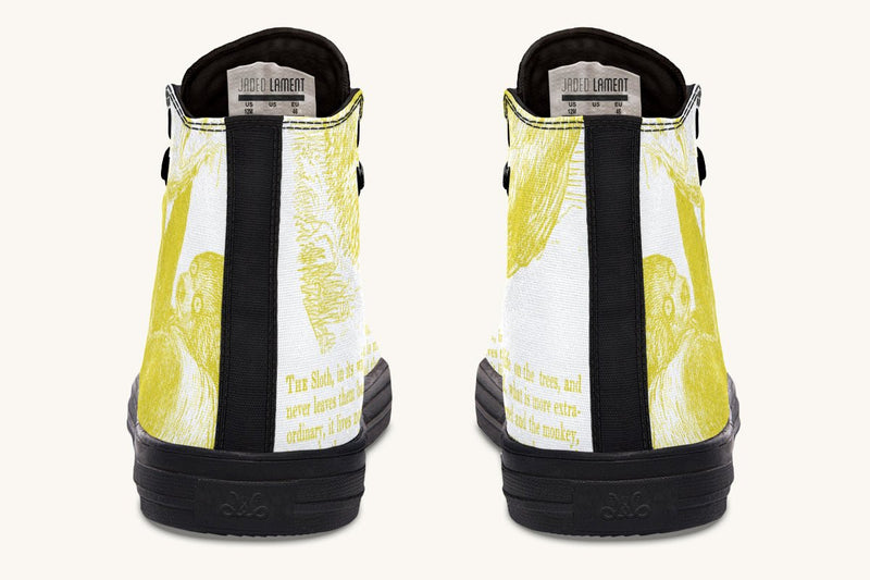 The Sloth Stays Soft Glow Hightops - Jaded Lament