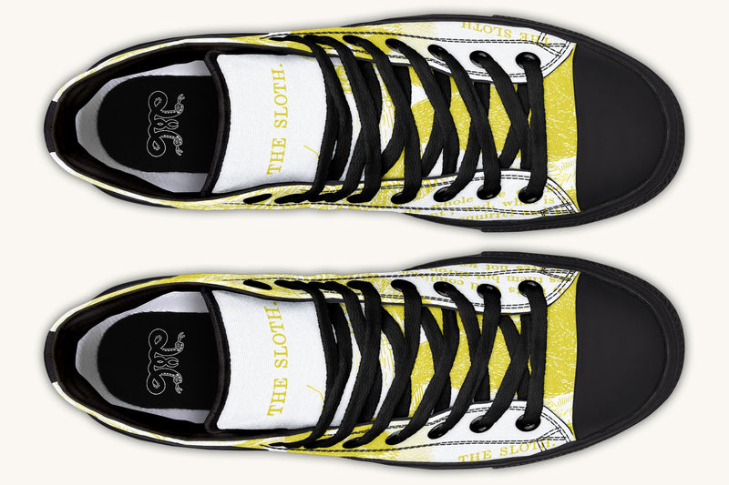 The Sloth Stays Soft Glow Hightops - Jaded Lament