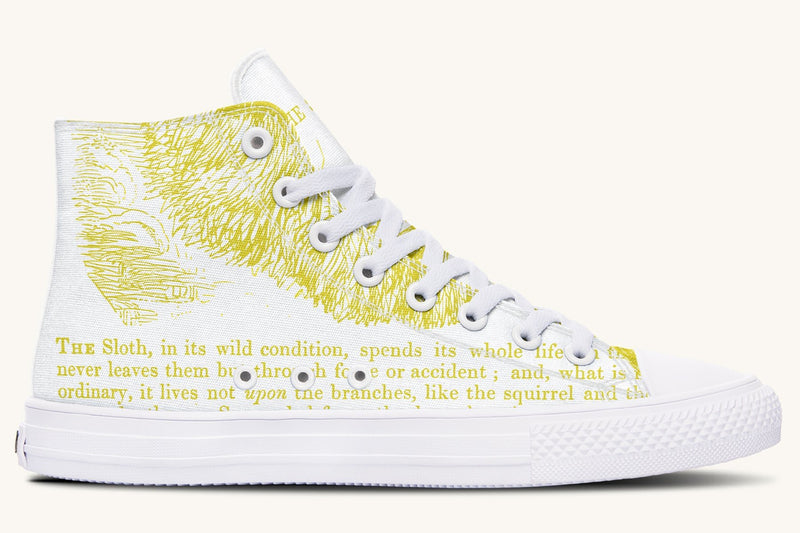 The Sloth Stays Soft Glow Hightops - Jaded Lament