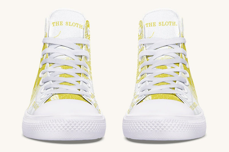 The Sloth Stays Soft Glow Hightops - Jaded Lament