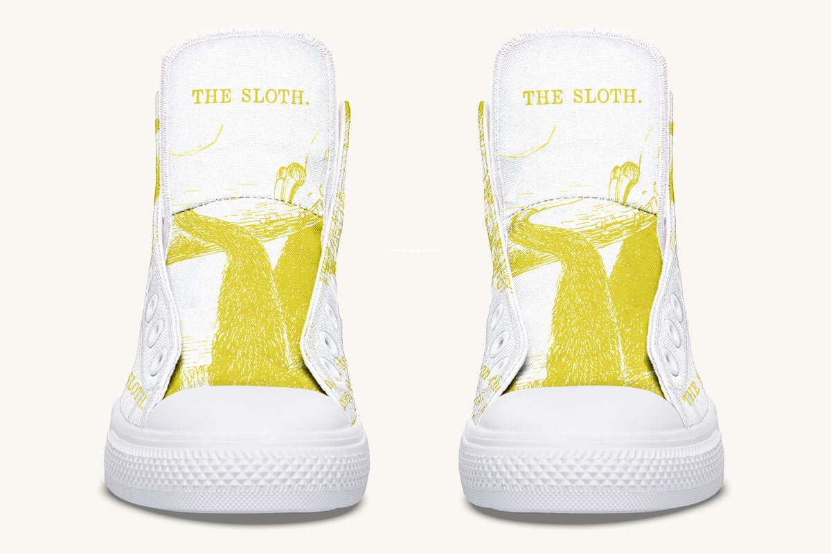The Sloth Stays Soft Glow Hightops - Jaded Lament