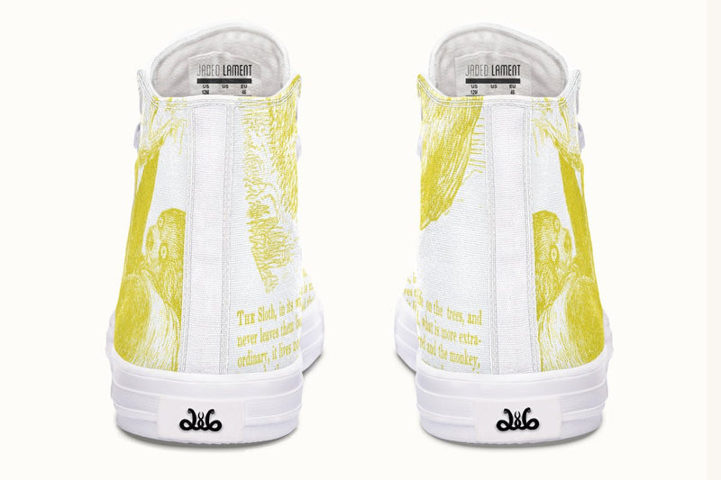The Sloth Stays Soft Glow Hightops - Jaded Lament