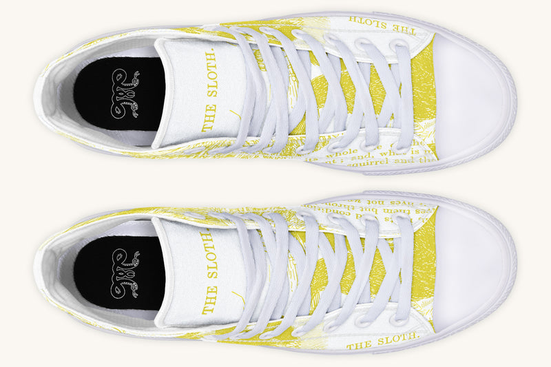 The Sloth Stays Soft Glow Hightops - Jaded Lament