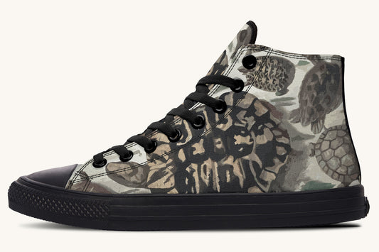 Turtle Time Desaturated Hightops - Jaded Lament
