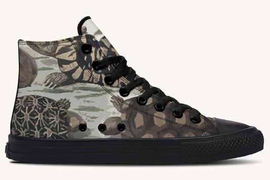 Turtle Time Desaturated Hightops - Jaded Lament