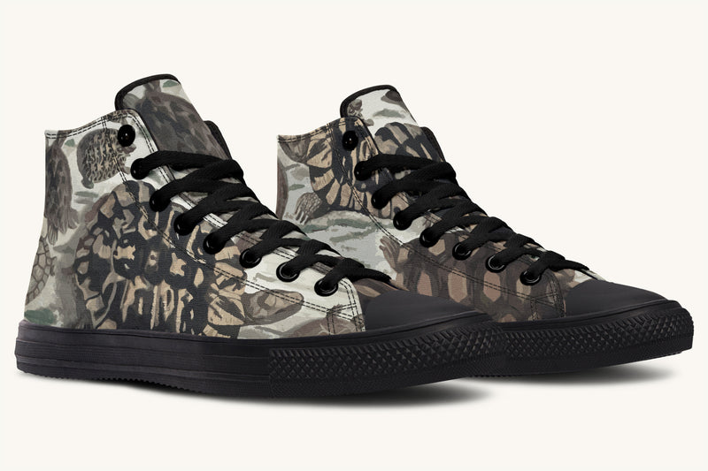 Turtle Time Desaturated Hightops - Jaded Lament