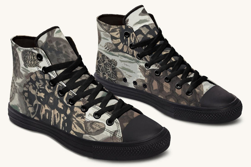 Turtle Time Desaturated Hightops - Jaded Lament