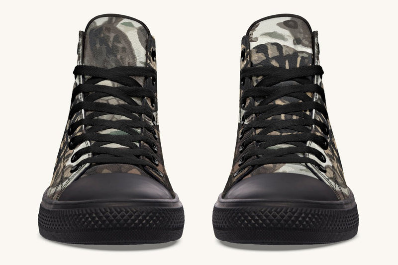 Turtle Time Desaturated Hightops - Jaded Lament