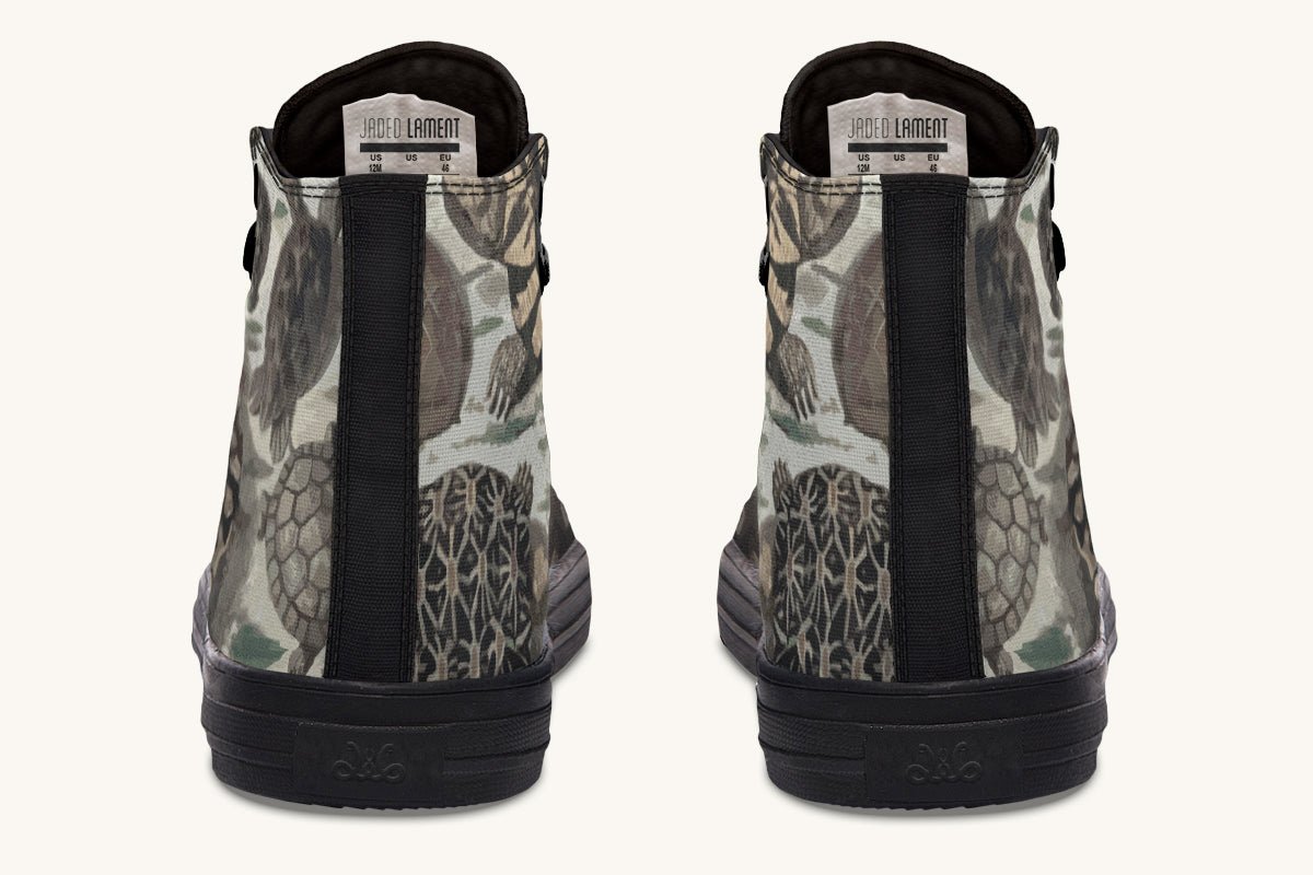 Turtle Time Desaturated Hightops - Jaded Lament