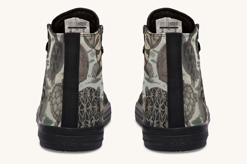 Turtle Time Desaturated Hightops - Jaded Lament