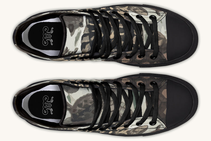 Turtle Time Desaturated Hightops - Jaded Lament