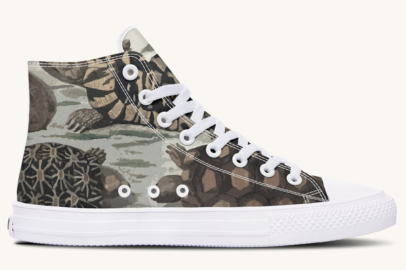 Turtle Time Desaturated Hightops - Jaded Lament