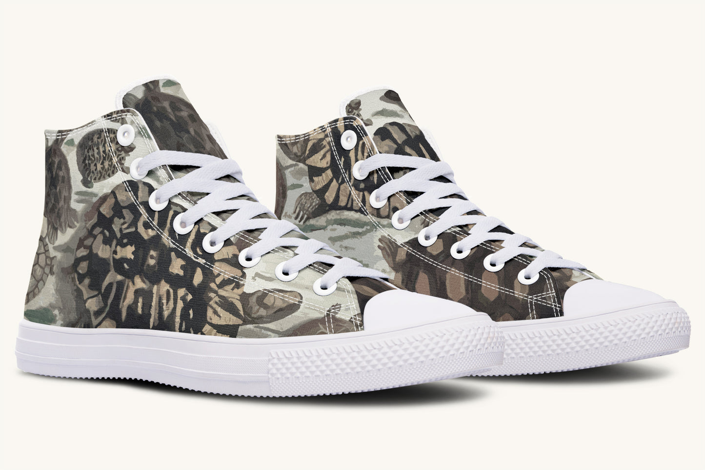 Turtle Time Desaturated Hightops - Jaded Lament
