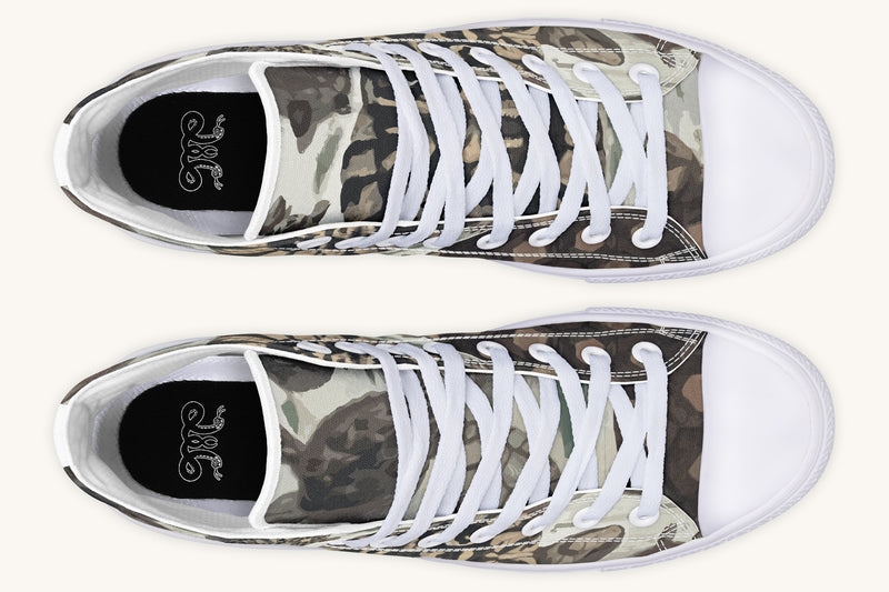 Turtle Time Desaturated Hightops - Jaded Lament