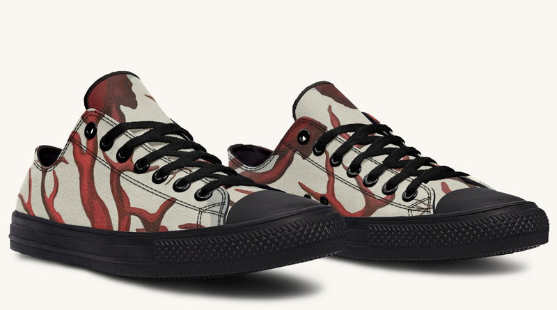 A Bloodroot Coral Sea Lowtops - Jaded Lament