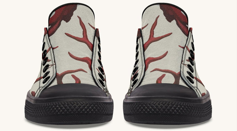 A Bloodroot Coral Sea Lowtops - Jaded Lament