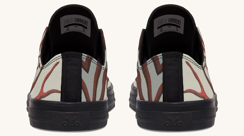 A Bloodroot Coral Sea Lowtops - Jaded Lament