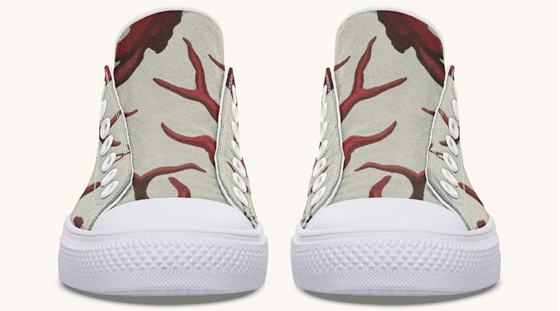 A Bloodroot Coral Sea Lowtops - Jaded Lament