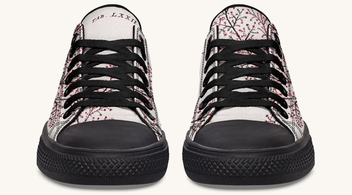 A Delicate Breath Red Lowtops - Jaded Lament