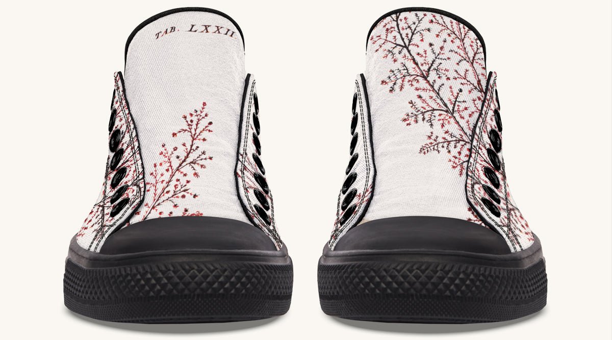 A Delicate Breath Red Lowtops - Jaded Lament