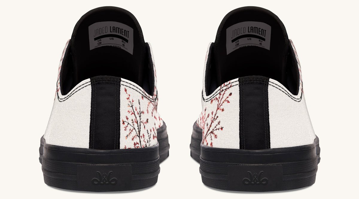 A Delicate Breath Red Lowtops - Jaded Lament