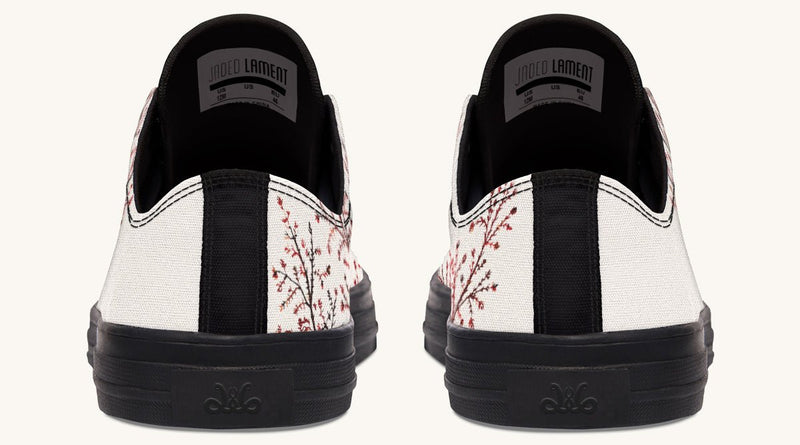 A Delicate Breath Red Lowtops - Jaded Lament