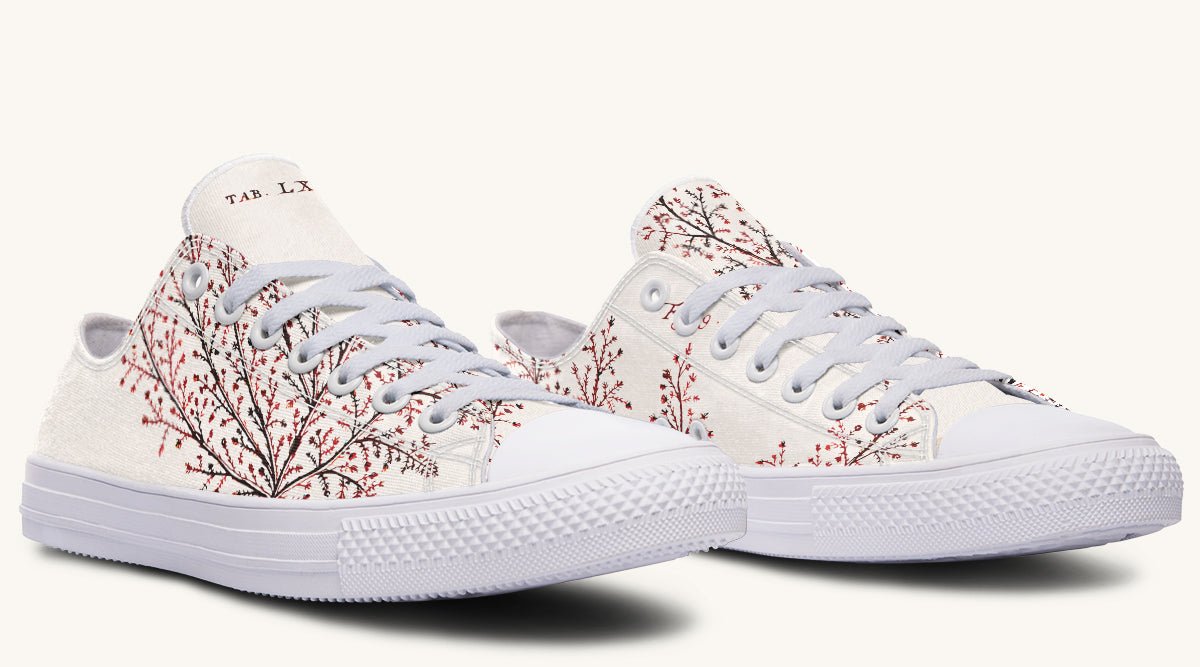 A Delicate Breath Red Lowtops - Jaded Lament