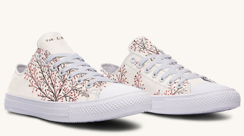 A Delicate Breath Red Lowtops - Jaded Lament