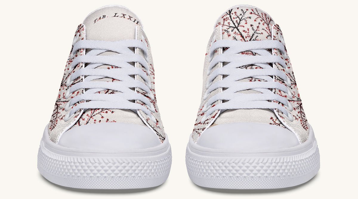 A Delicate Breath Red Lowtops - Jaded Lament