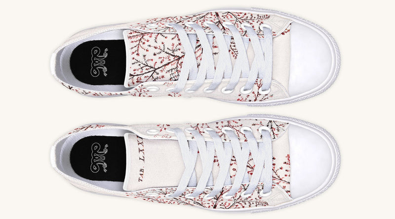 A Delicate Breath Red Lowtops - Jaded Lament