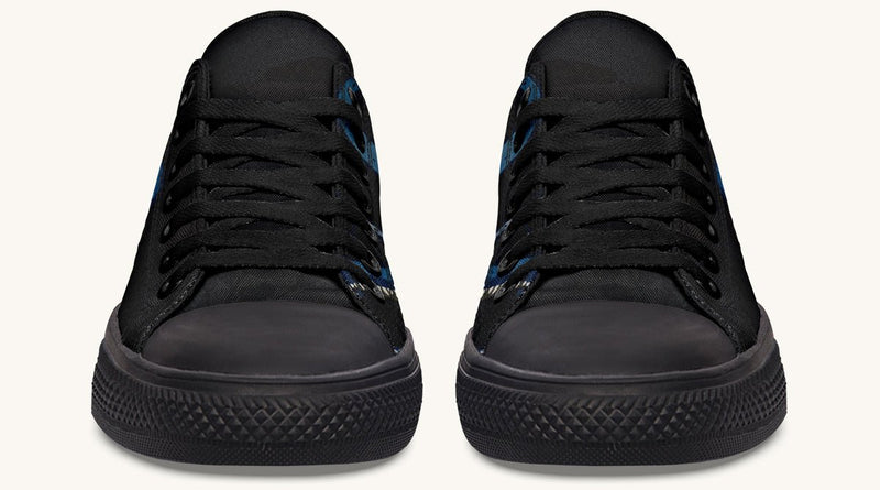 Blue Snake Black Lowtops - Jaded Lament