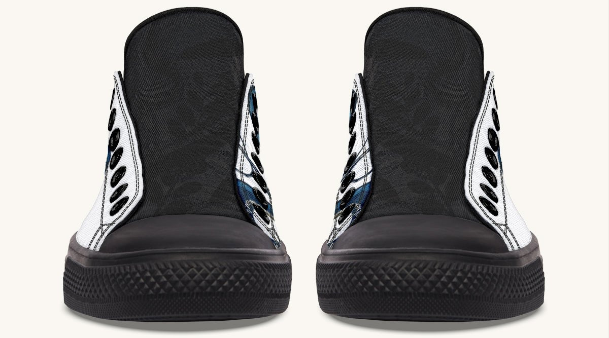 Blue Snake White Lowtops - Jaded Lament