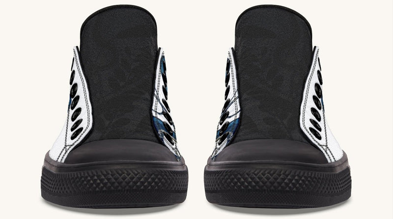 Blue Snake White Lowtops - Jaded Lament