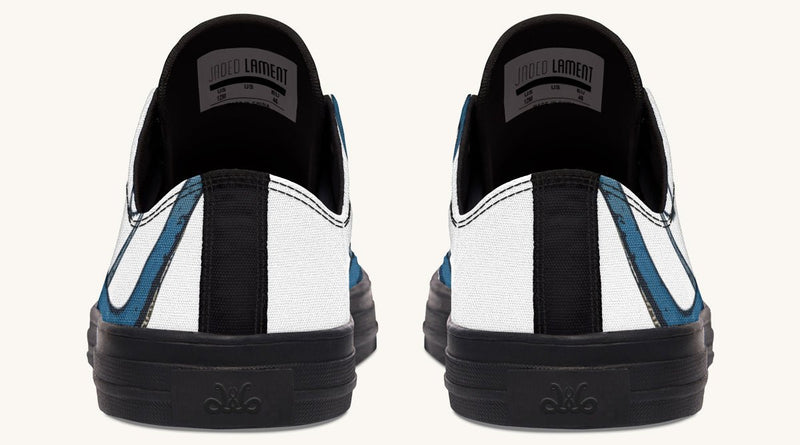 Blue Snake White Lowtops - Jaded Lament