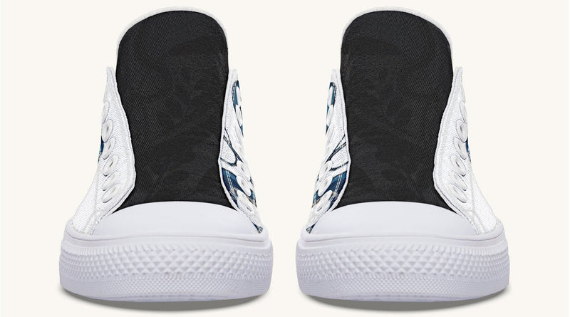 Blue Snake White Lowtops - Jaded Lament