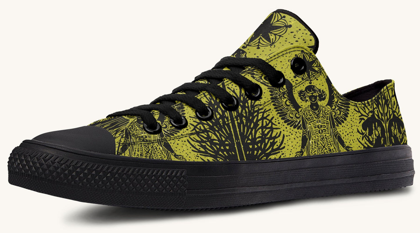 Call Upon the Star Green Black Lowtops - Jaded Lament