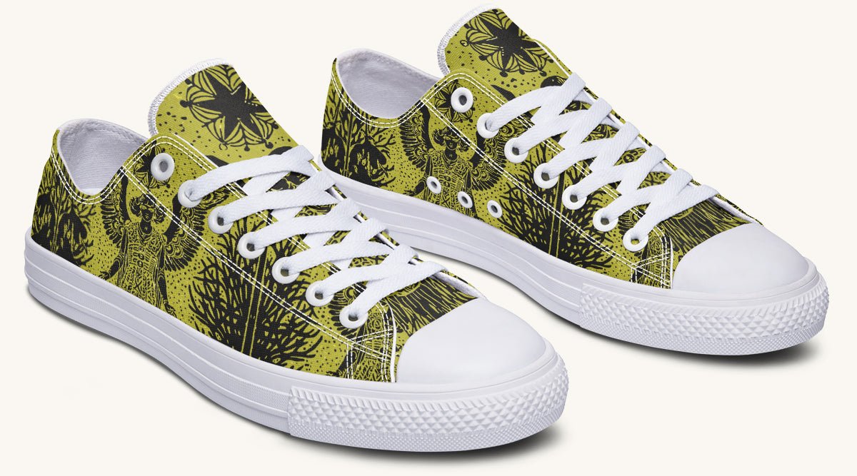 Call Upon the Star Green Black Lowtops - Jaded Lament