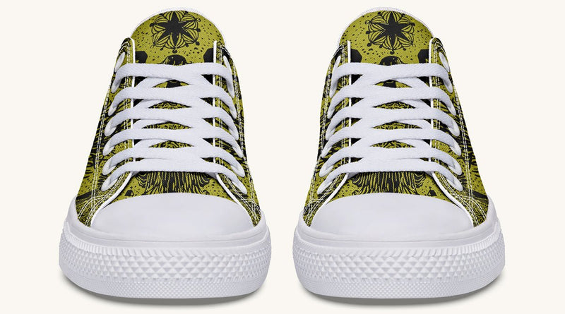 Call Upon the Star Green Black Lowtops - Jaded Lament